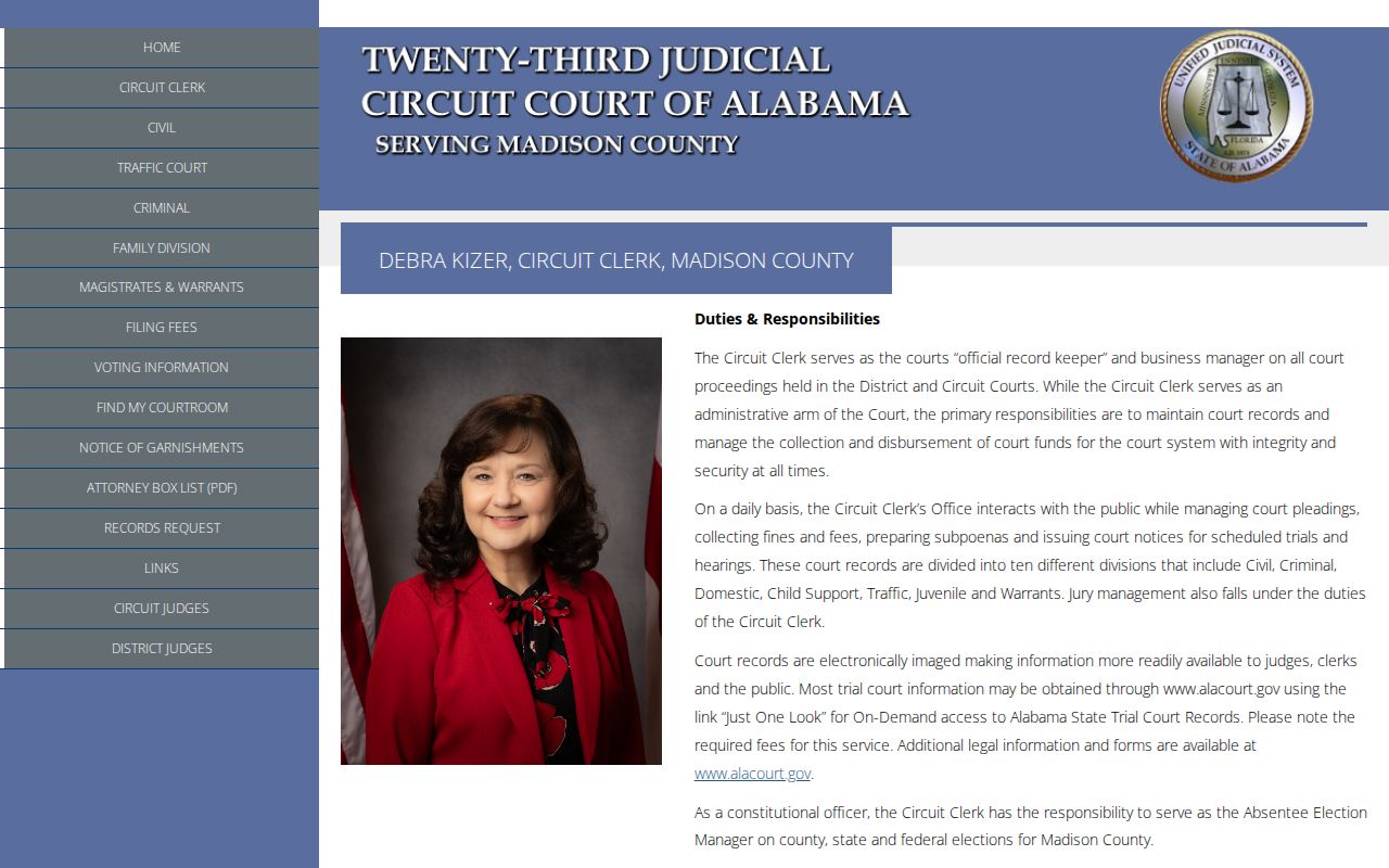 Madison County court docket Circuit Clerk official page