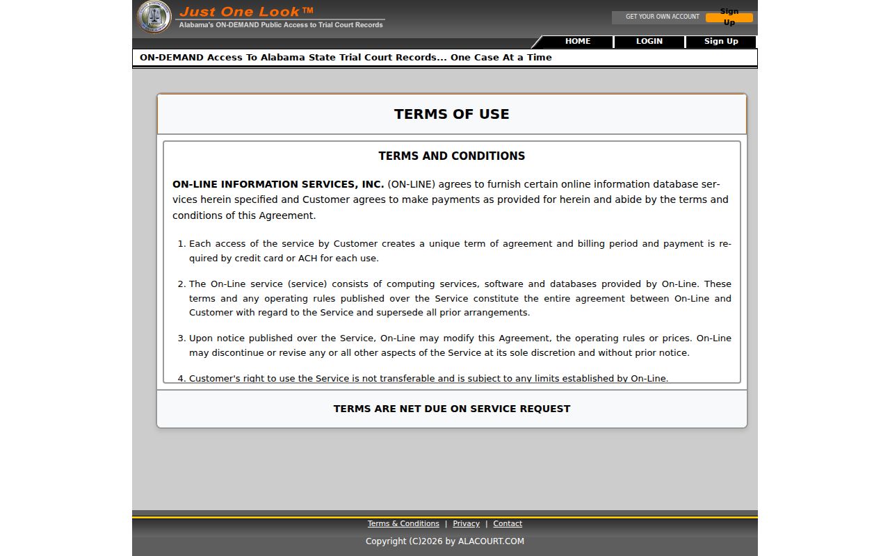 Madison County court record portal terms and fees