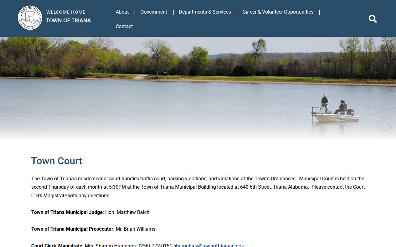 Triana court docket and Municipal Court information